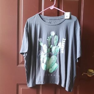 Grayson Threads Charcoal Tee California Mojave Crop Tee 3X